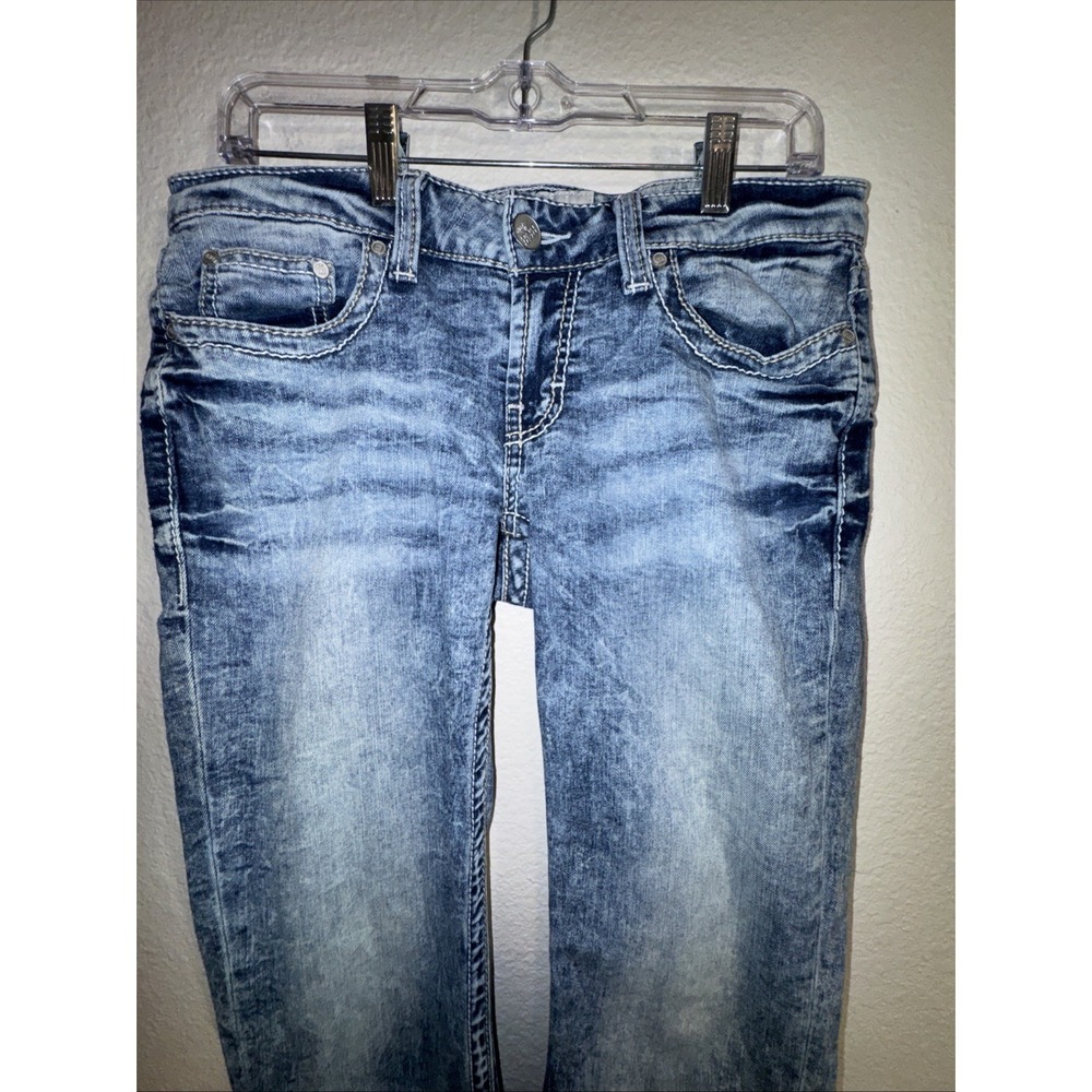 BKE Jeans Women's Size 28 Sabrina Low Rise Capri Bleached 90's Vintage Style